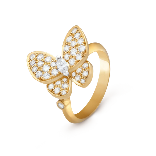 [LuxJewelry]BUTTERFLY DIAMOND RING