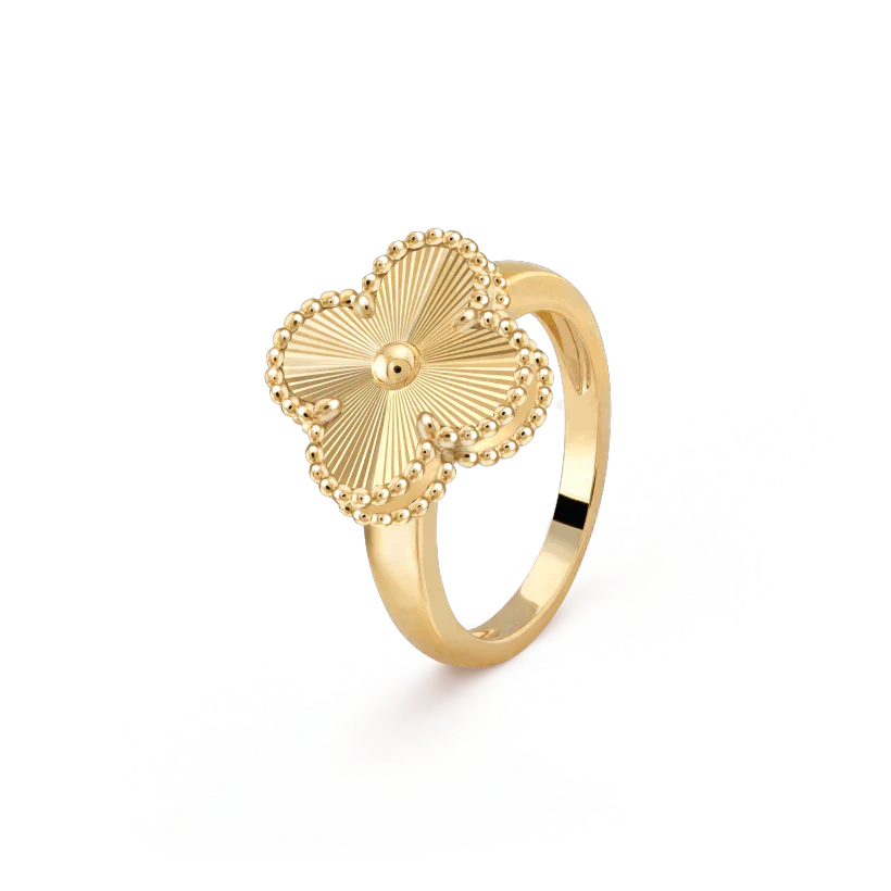 [LuxJewelry]CLOVER GOLD RING