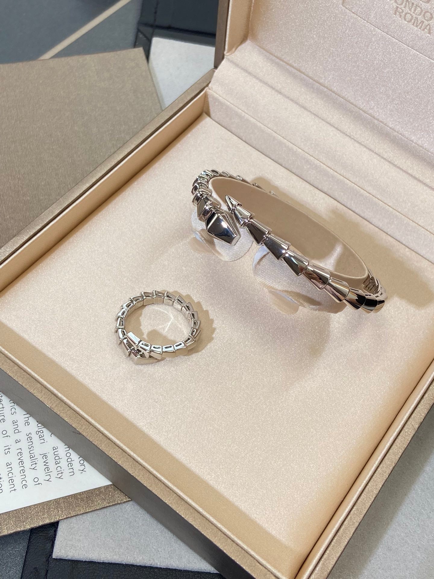 [LuxJewelry]SERPENTI VIPER SILVER BRACELET
