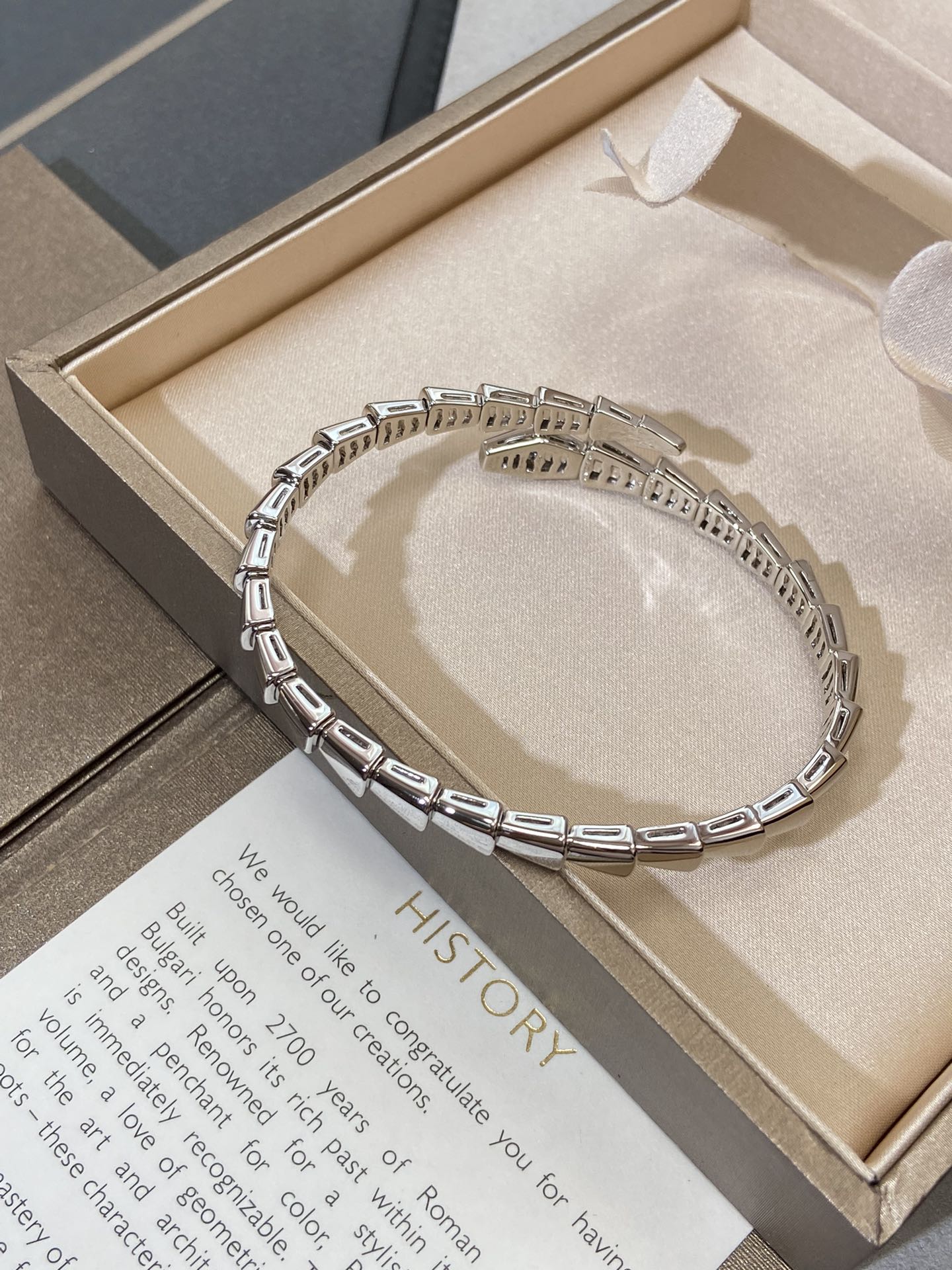 [LuxJewelry]SERPENTI VIPER SILVER BRACELET
