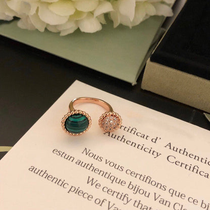 [LuxJewelry]PERLEE COULEURS DIAMOND ROSE GOLD BETWEEN THE FINGER RING