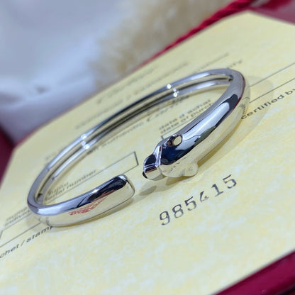 [LuxJewelry]PANTHERE SILVER OPEN BRACELET