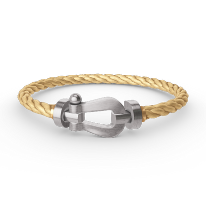 [LuxJewelry]FORCE LARGE HORSESHOE NO DIAMOND BRACELET SILVER