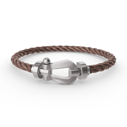 [LuxJewelry]FORCE LARGE HORSESHOE NO DIAMOND BRACELET SILVER