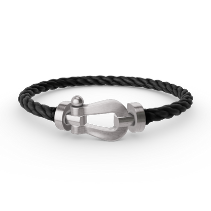 [LuxJewelry]FORCE LARGE HORSESHOE NO DIAMOND BRACELET SILVER
