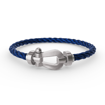 [LuxJewelry]FORCE LARGE HORSESHOE NO DIAMOND BRACELET SILVER