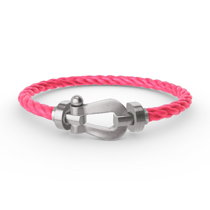 [LuxJewelry]FORCE LARGE HORSESHOE NO DIAMOND BRACELET SILVER