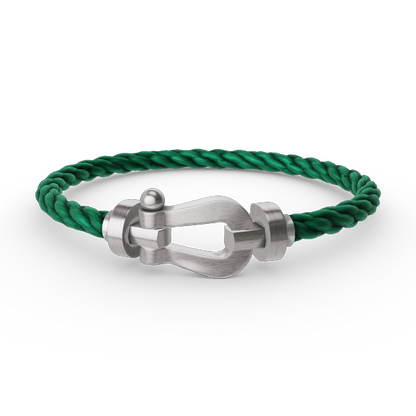 [LuxJewelry]FORCE LARGE HORSESHOE NO DIAMOND BRACELET SILVER
