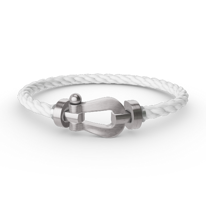 [LuxJewelry]FORCE LARGE HORSESHOE NO DIAMOND BRACELET SILVER