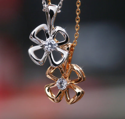 [LuxJewelry]FIOREVER NECKLACE DIAMOND CENTER