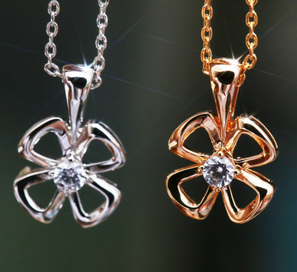 [LuxJewelry]FIOREVER NECKLACE DIAMOND CENTER