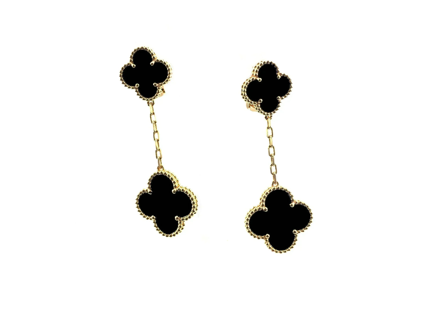 [LuxJewelry]CLOVER 2 MOTIFS  EARRINGS (MULTIPLE CHOICESC