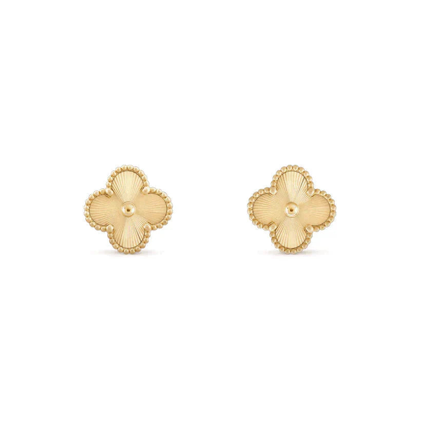 [LuxJewelry]CLOVER MEDIUM 1 MOTIFS LASER EARRINGS