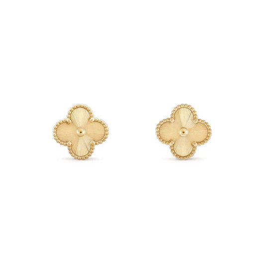 [LuxJewelry]CLOVER MEDIUM 1 MOTIFS LASER EARRINGS