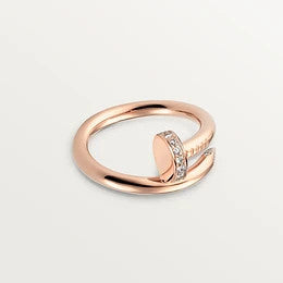 [LuxJewelry]JUSTE RING 2.65MM PINK GOLD DIAMOND
