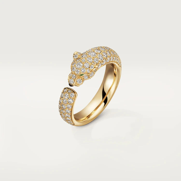 [LuxJewelry]PANTHERE PINK GOLD DIAMOND RING
