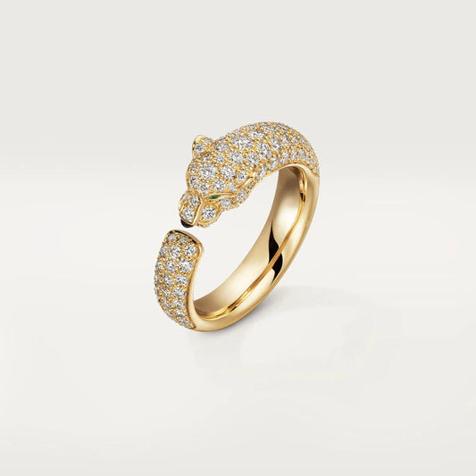 [LuxJewelry]PANTHERE PINK GOLD DIAMOND RING