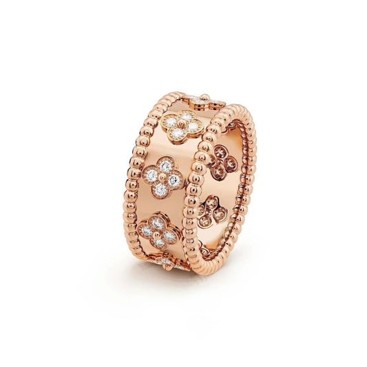 [LuxJewelry]CLOVER KALEIDOSCOPE RING 10MM